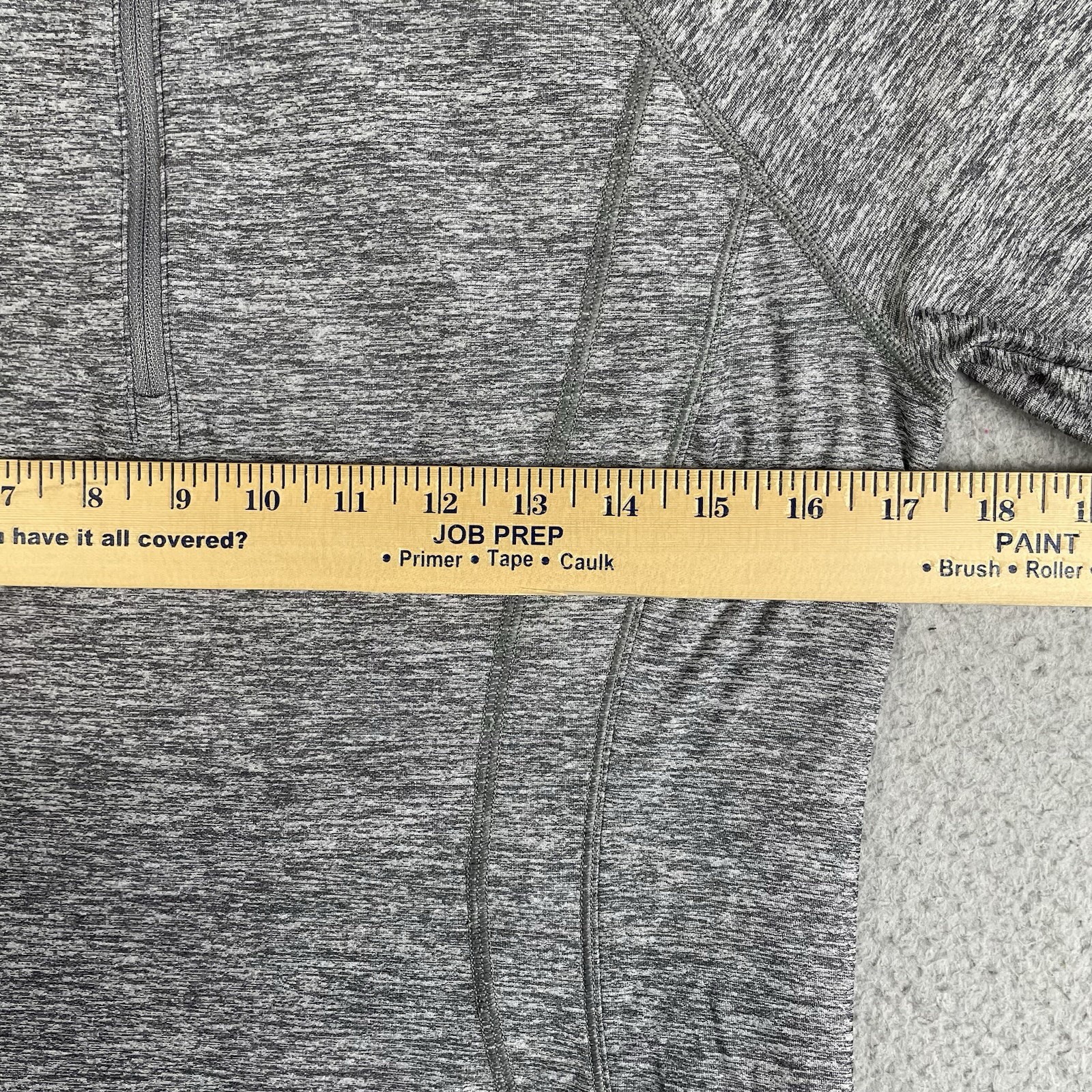 Athleta Quarter Zip Pullover Womens S Heather Grey Shirt Top Athletic Yoga Gym