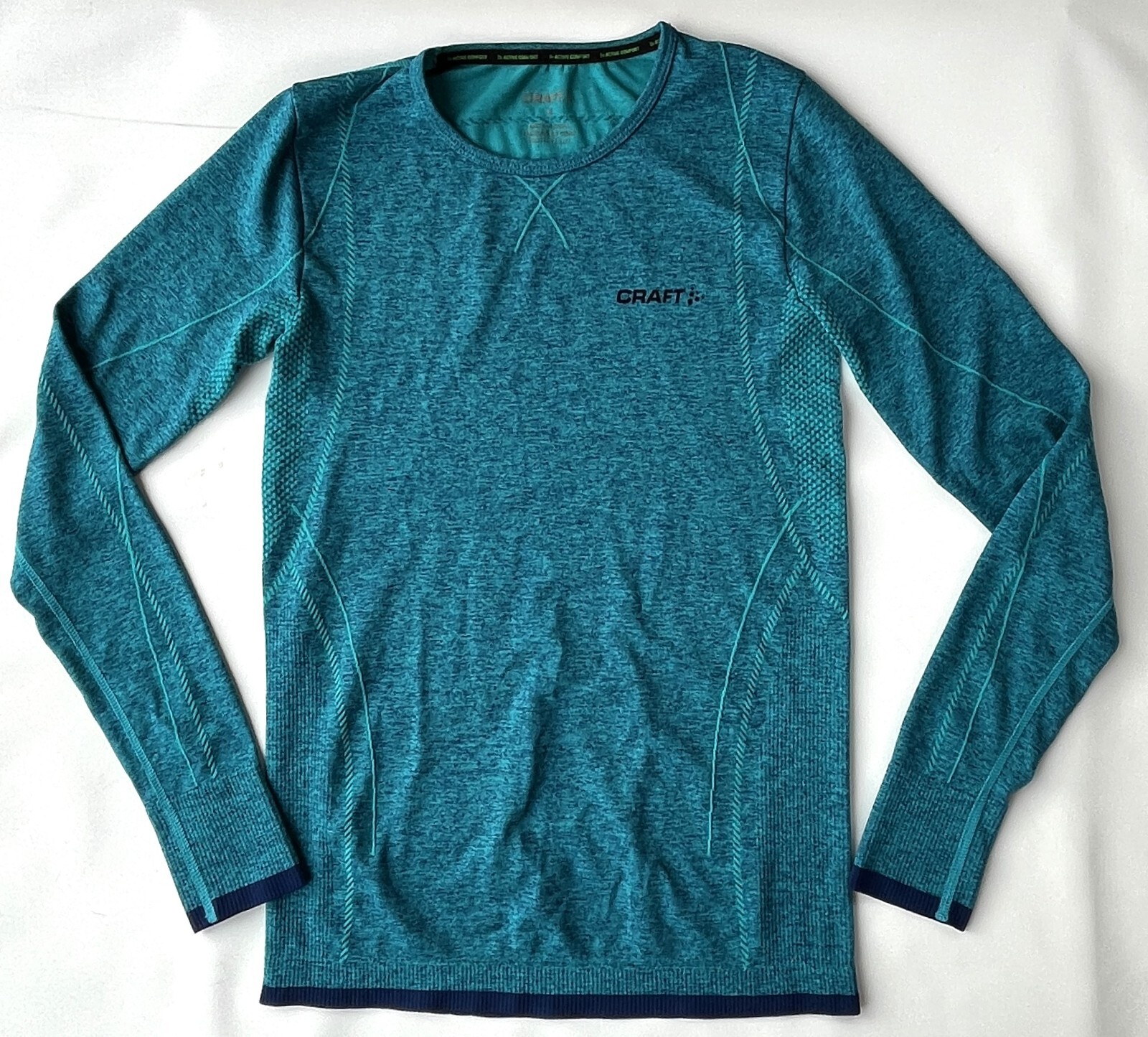 CRAFT Core Dry Active Comfort Dark Teal Seamless Activewear Top Womens S
