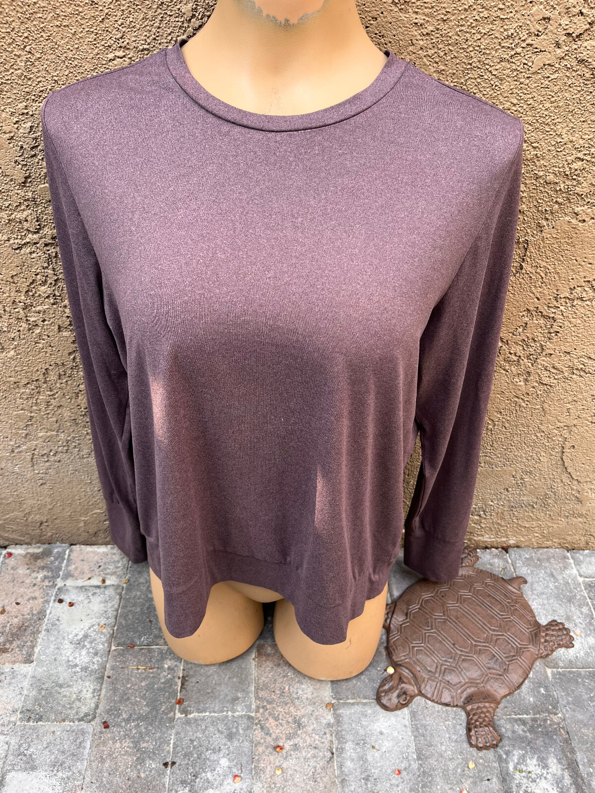 Lukka Lux Heather Dark Purple Long Sleeve Active wear Top – Women’s Sz M