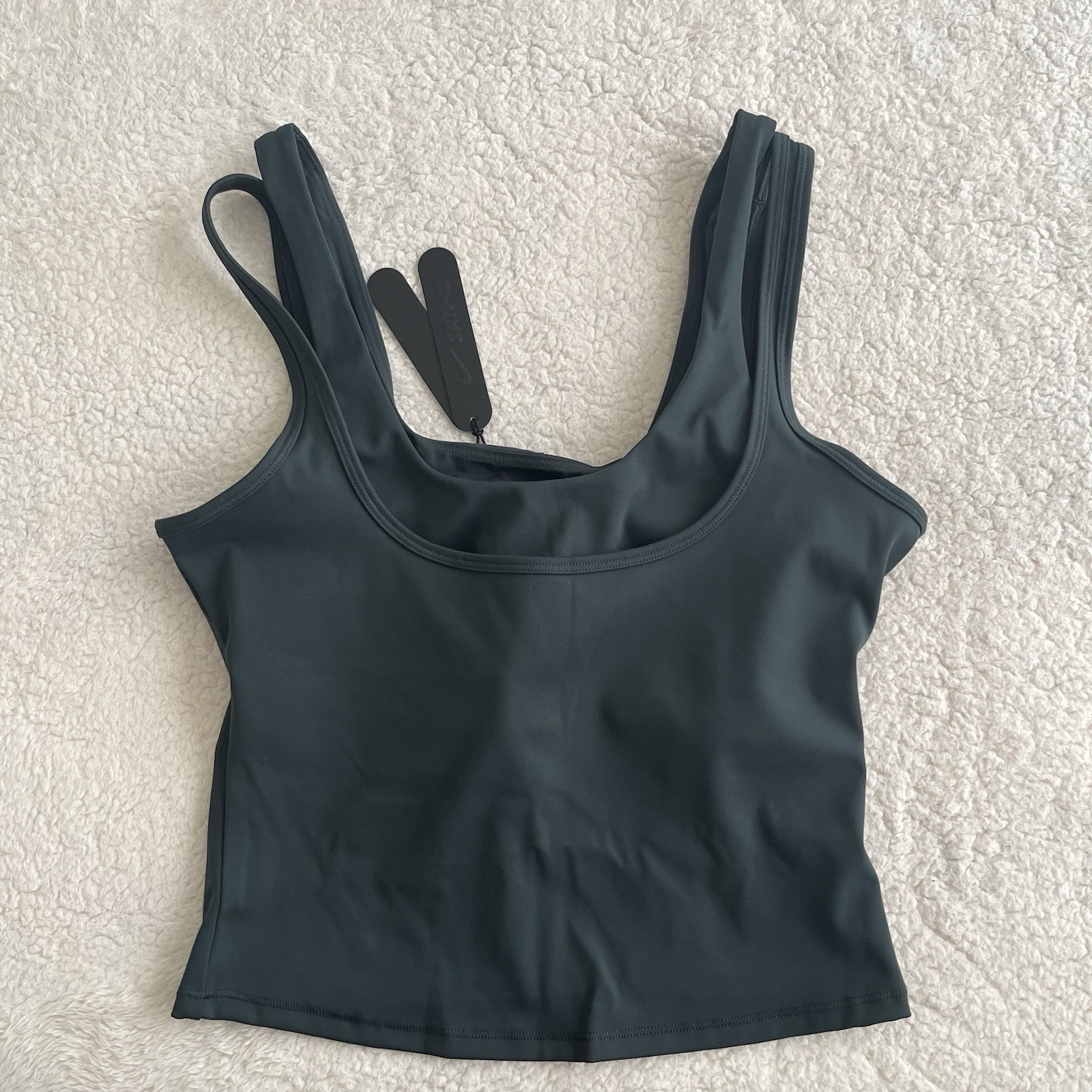 Nike Skims Dark Teal Matte Double Strap Scoop Tank – Size Medium