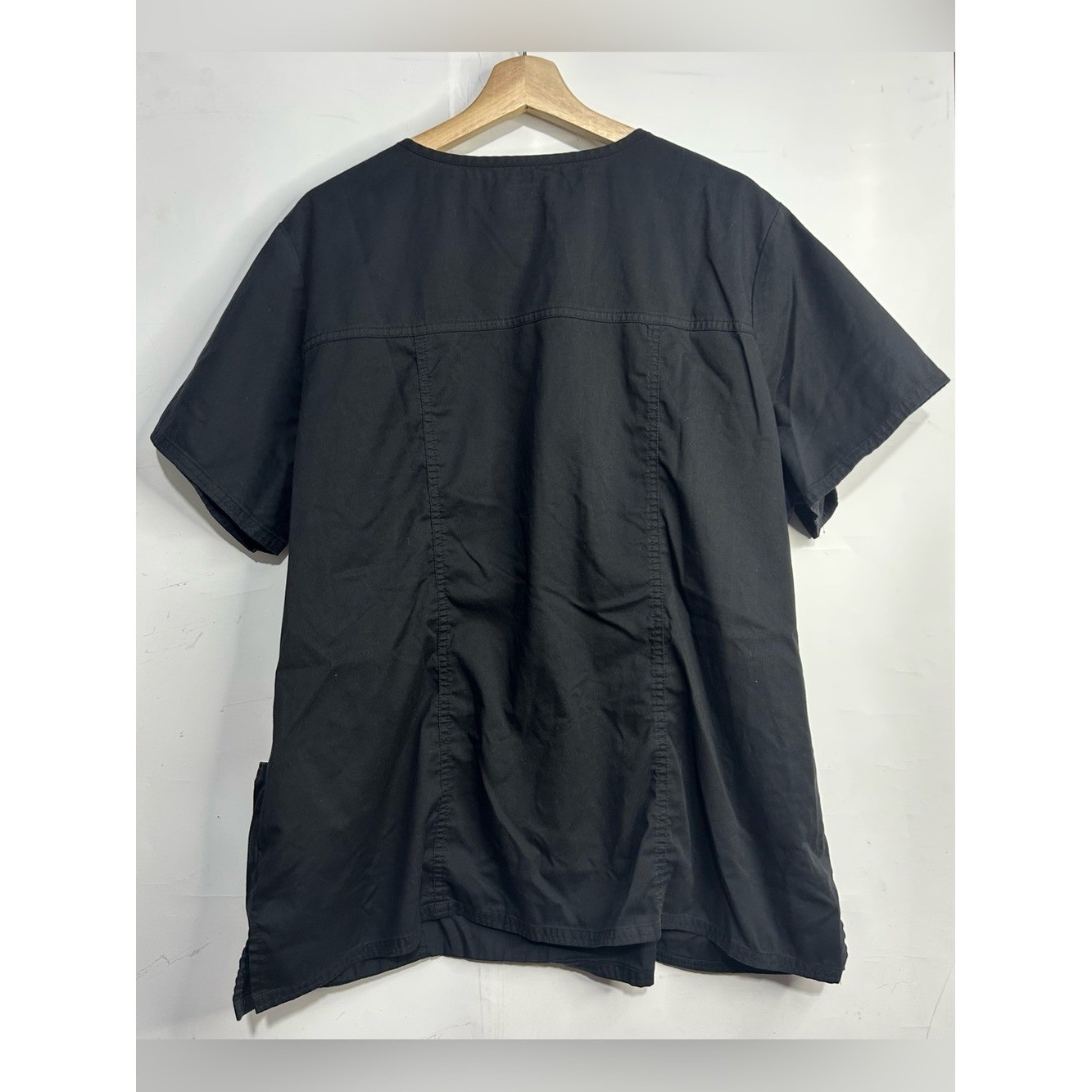 Authentic Cherokee Workwear Core Stretch Black Scrub Top 2XL
