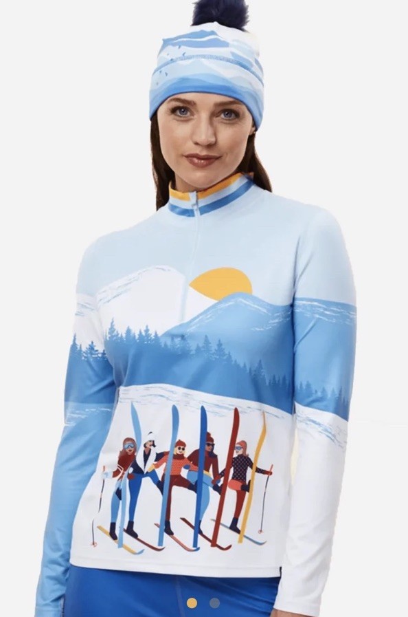 Krimson Klover Amiche 1/4 Zip Baselayer Top- size Small