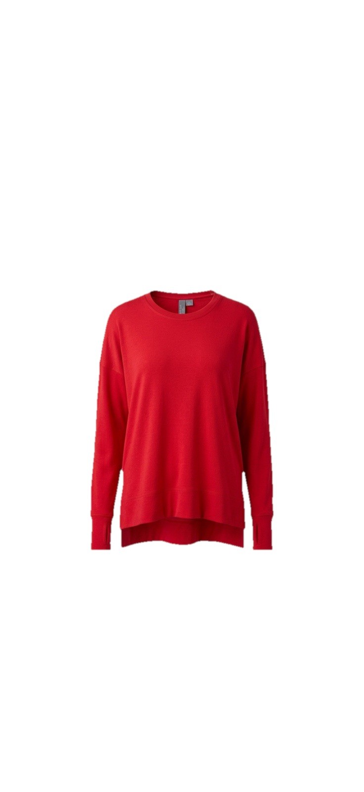 Sweaty Betty Pullover Top Womens Size 8 Red Long Sleeve Athletic Shirt