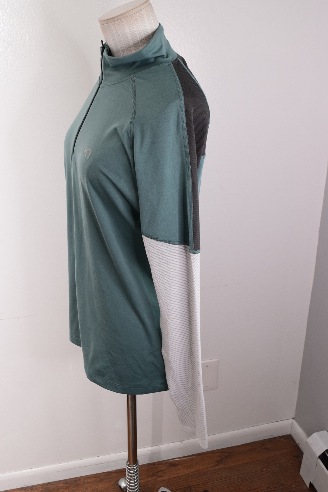 Kari Traa Pullover Womens Medium Blue Gray Long Sleeve Half Zip Athletic Top