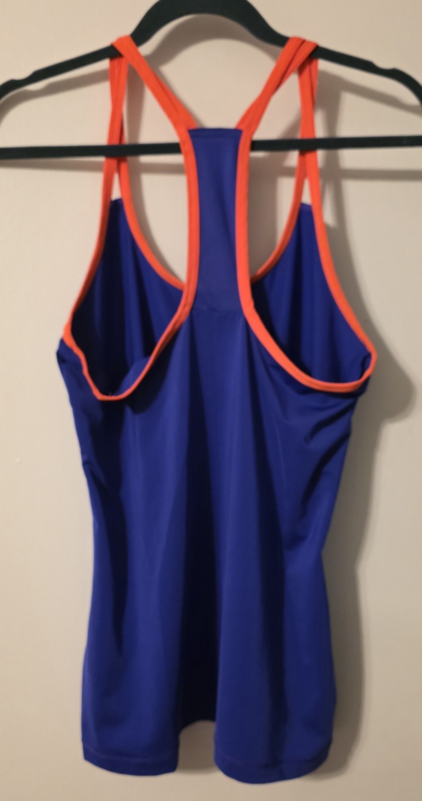 Adidas Racerback Techfit Climacool Blue/Purple/Orange Athletic Top Size M