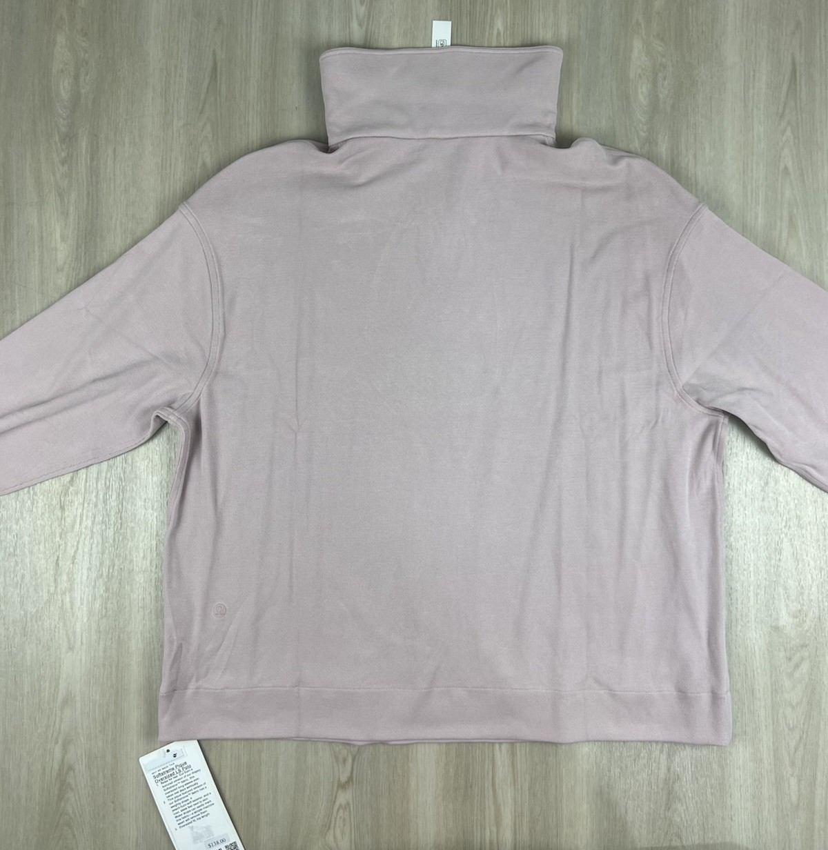 Lululemon Softstreme Pique Oversized LS Polo Shirt Pink Medium NEW W/ TAGS