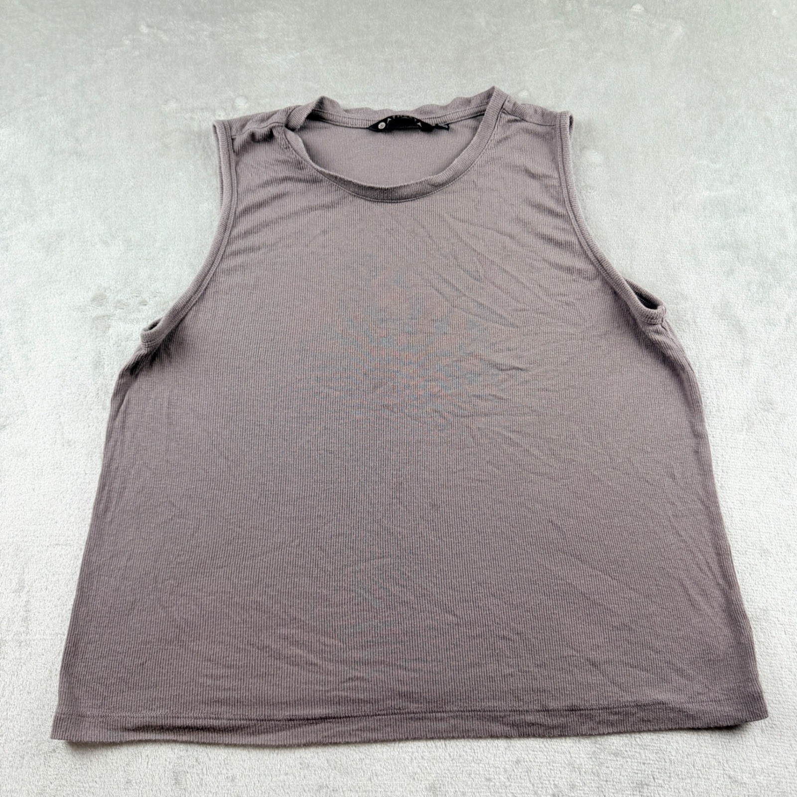 Athleta Women’s Medium Renew Ribbed Sleeveless Muscle Tank Top Purple