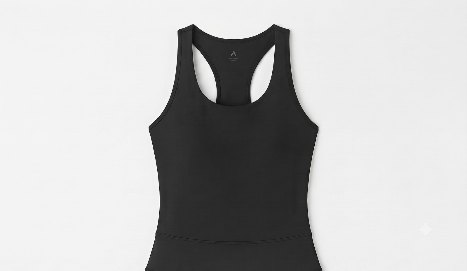 Women’s ABOCIW Racerback Workout Crop Tank Top – Black (Size Medium)