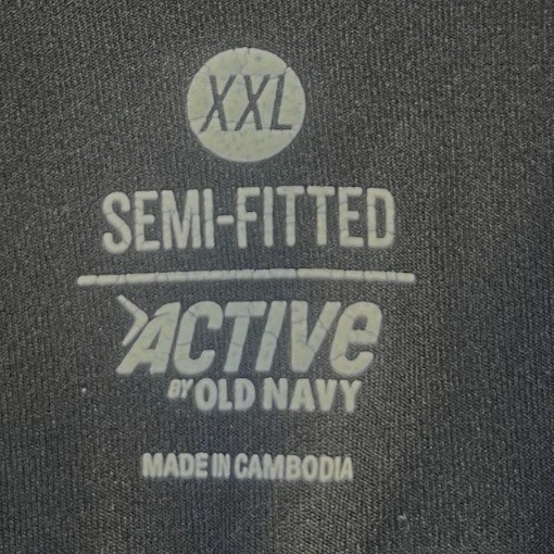 Old Navy Active Long Sleeve Half Zip Pullover Shirt XXL Black Semi-Fitted Gym Wo