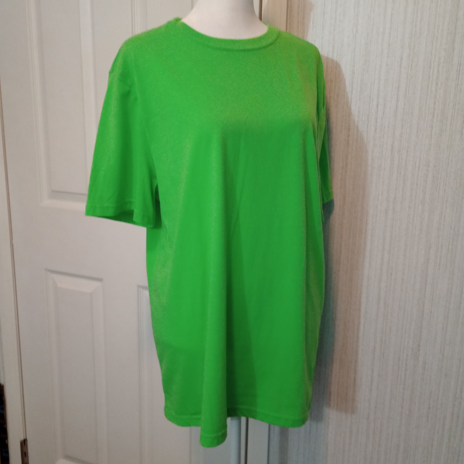 Athletic Works Performance Blend Tee Women’s Jersey Size L Bright Green LNC