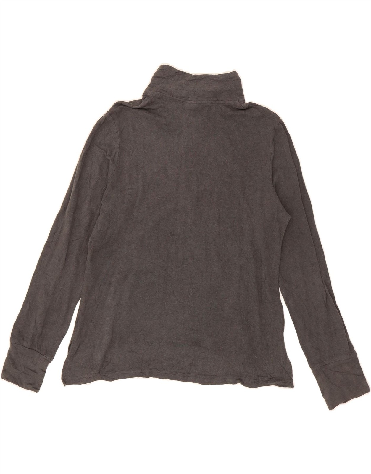 NHL Womens Graphic Zip Neck Pullover Tracksuit Top UK 14 Medium Grey CQ04