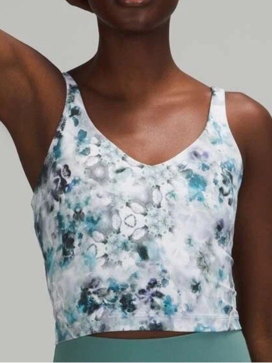 Lululemon Women Align Tank Top Sports Bra Kaleidofloral Multi Floral 2