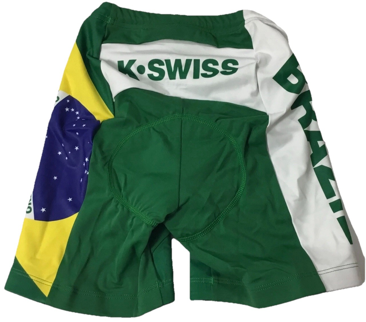 K-Swiss Women’s Small Brazil Tri Cycling Short 2 Green M Med Shorts Ironman NWT