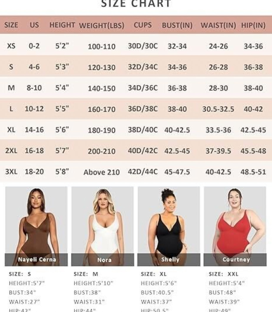 Brand New! ~ Medium ~ Underwire Plunge Compress Sculpt Shapewear Bodysuit c20