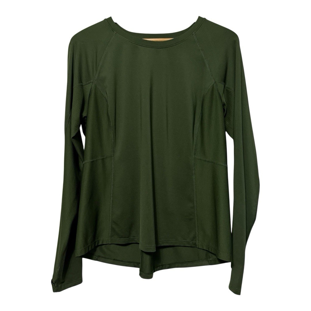 Fila Sport Athletic Long Sleeve Hunter Green Top Women’s XL Workout Athlesiure