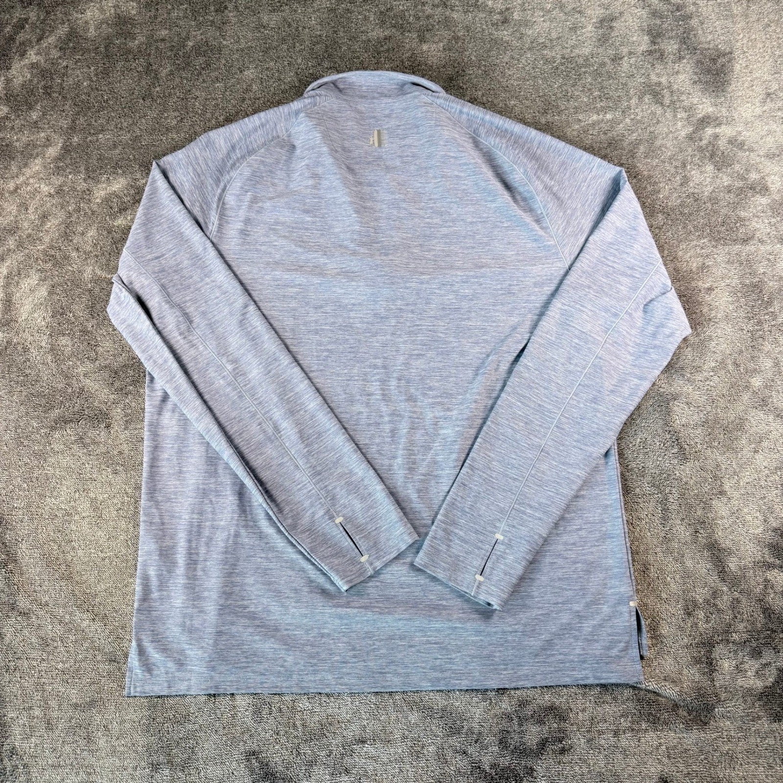 Johnnie-O Performance Quarter Zip Pullover Womens Medium Blue Heathered Golf Top