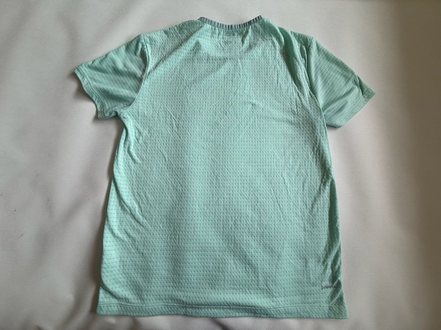 Athletic Works Performance Tee Size M Mint Green Mesh Breathable Gym Shirt