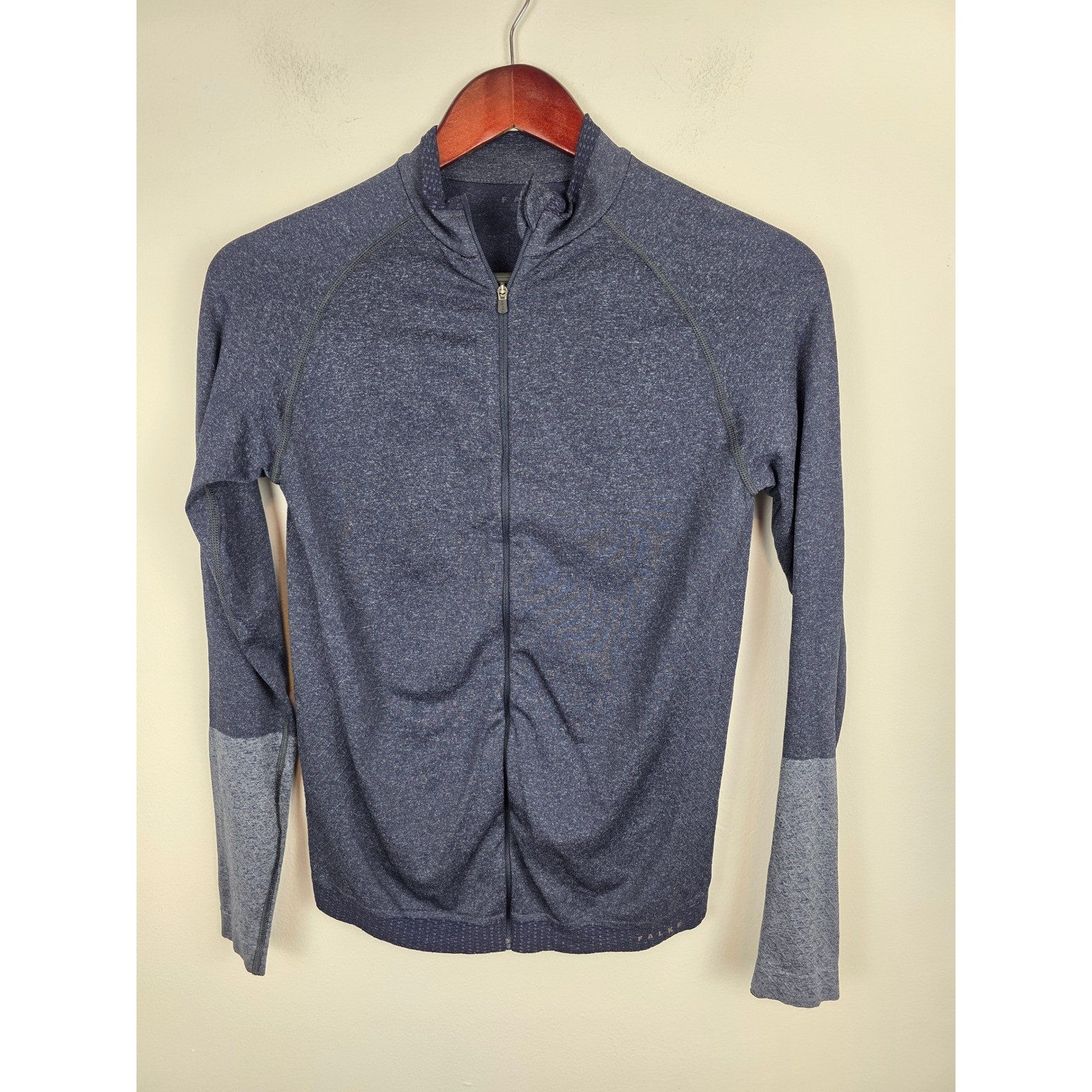 Falke Ergonomic Sport System Women’s Zip Up Top Size Small Blue Activewear