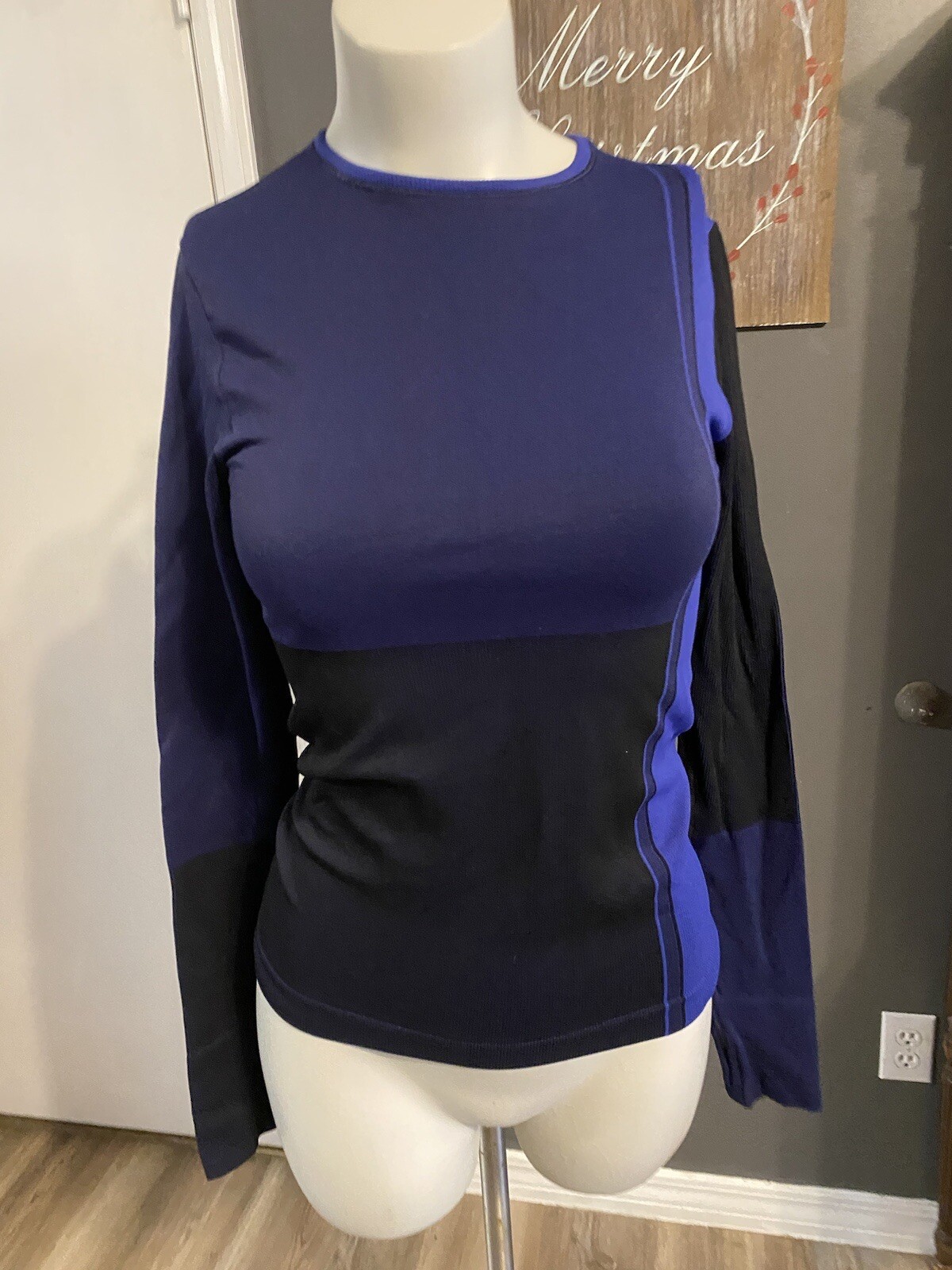 Athleta Derek Lam IOC Women’s XS Dark Blue & Blue Nylon Blend Long Sleeve