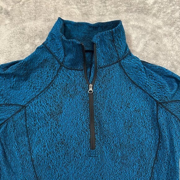 Lululemon Rush Hour 1/4 Zip Pullover Sweater Top Women’s size 8 Blue