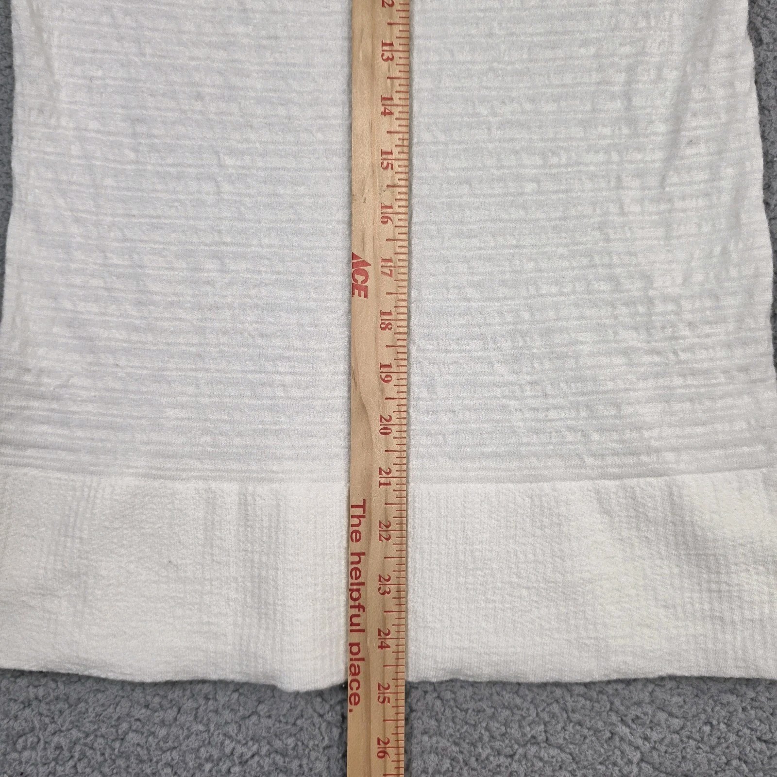 Athleta Wool Blend Base Layer Top Womens Medium White Long Sleeve Pullover