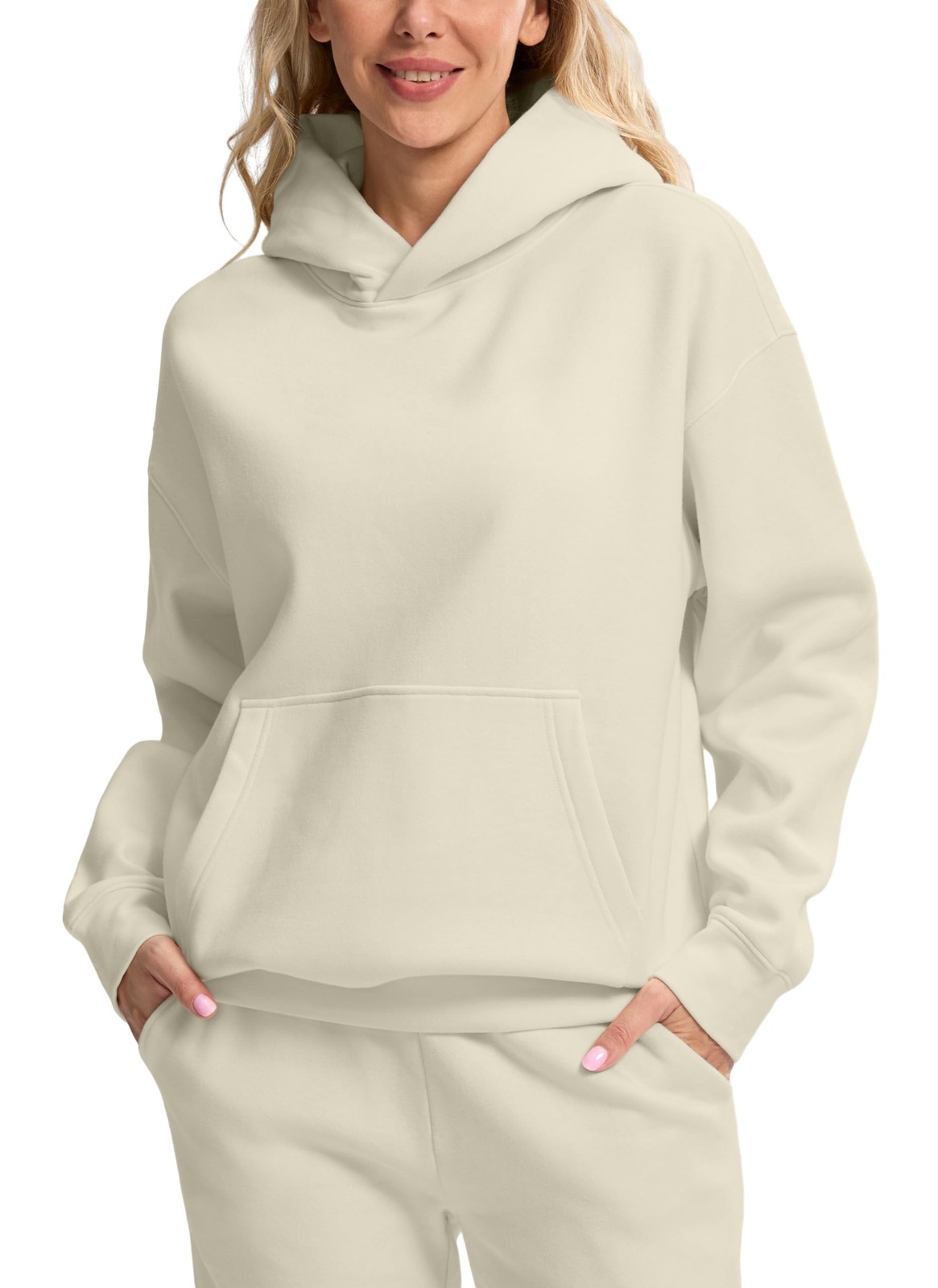 Hoodies for Women Oversized Fleece Sweatshirt with Pocket Loose Fit Casual At…