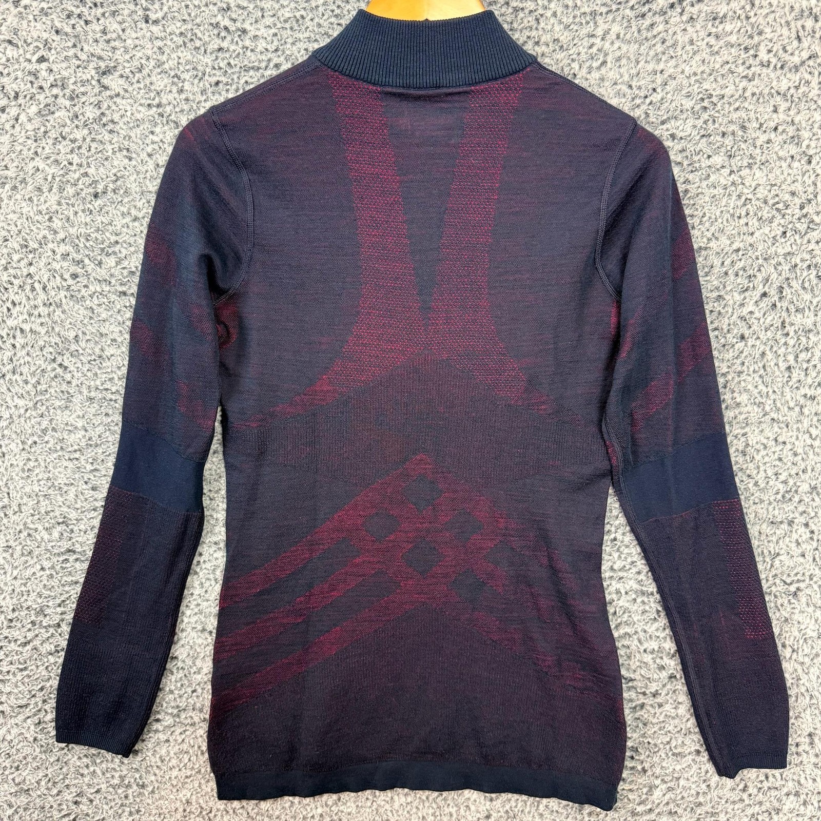 Smartwool Pullover Womens Large Merino Intraknit 200 1/4 Zip Base Layer Hiking