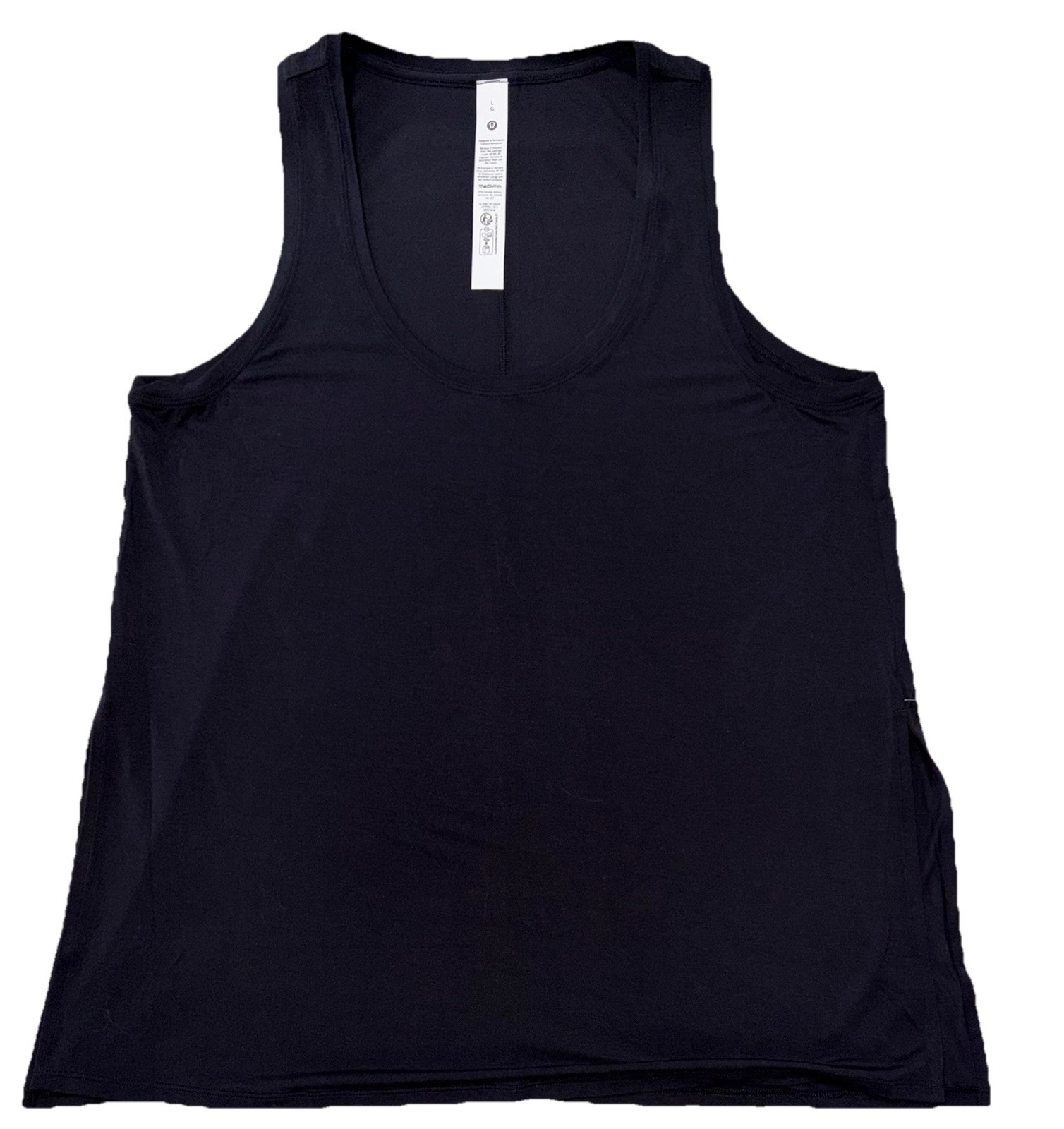 NWT⚡️LULULEMON⚡️LARGE⚡️ MODAL SILK SIDE SPLIT TANK⚡️4-WAY STRETCH⚡️BLACK⚡️$58