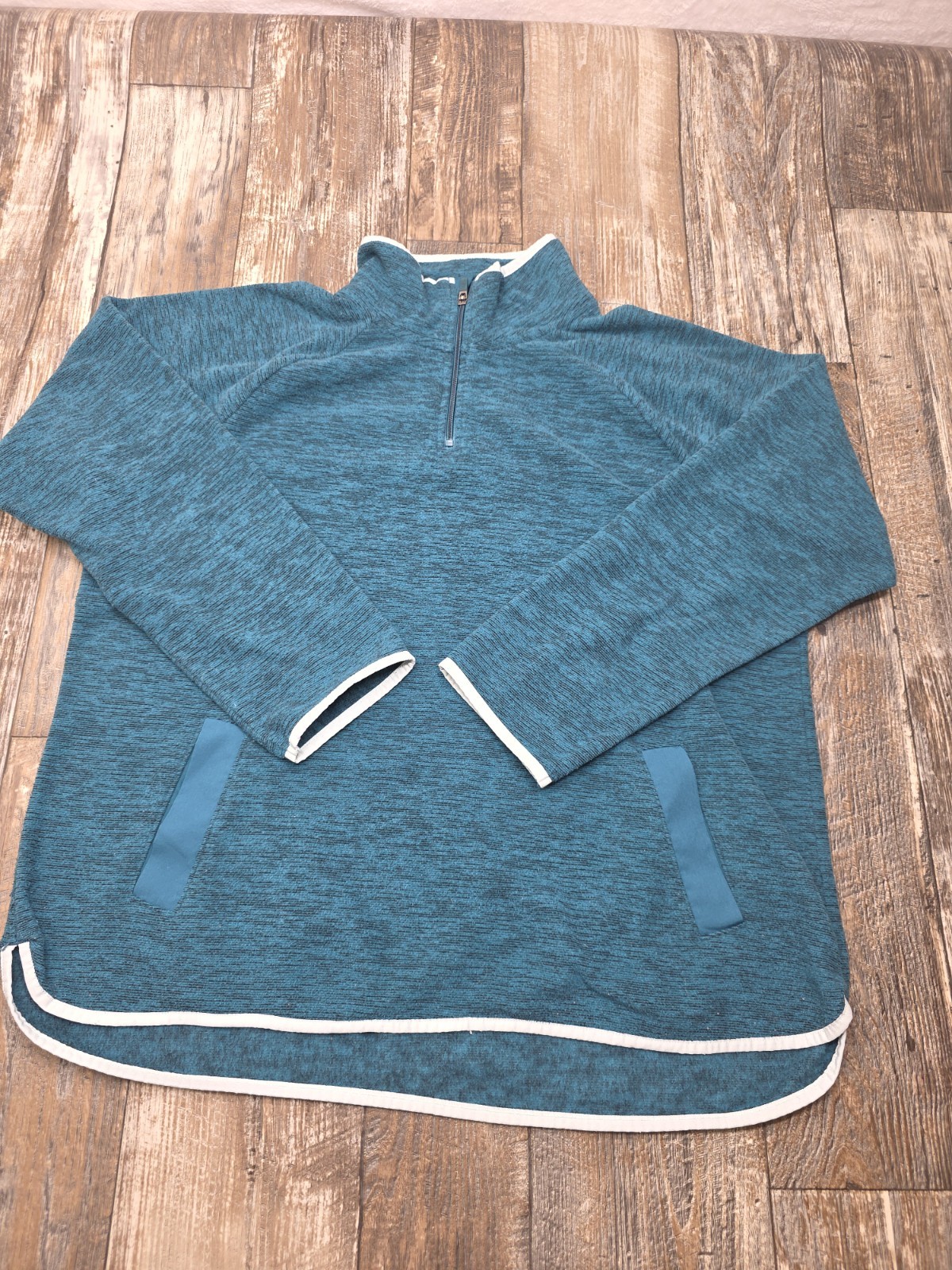 Tek Gear Women’s XXL Teal Zip-Up Essential Gear Jacket Warm Up Workout Wear