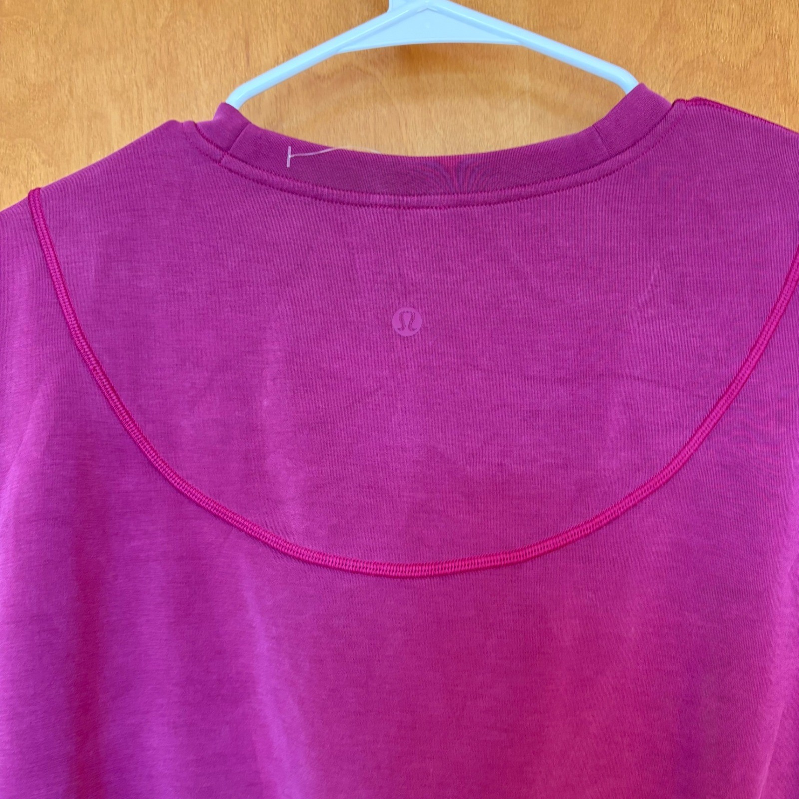 Lululemon Align Cropped Short Sleeve Top Magenta Size 6 NWOT