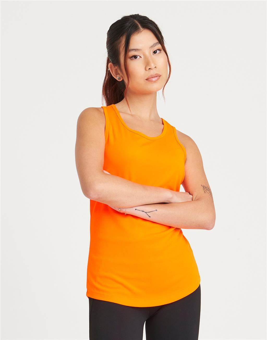 Ladies Racer Back Vest Cool Quick Dry Wicking Casual Summer Yoga Gym Running Top