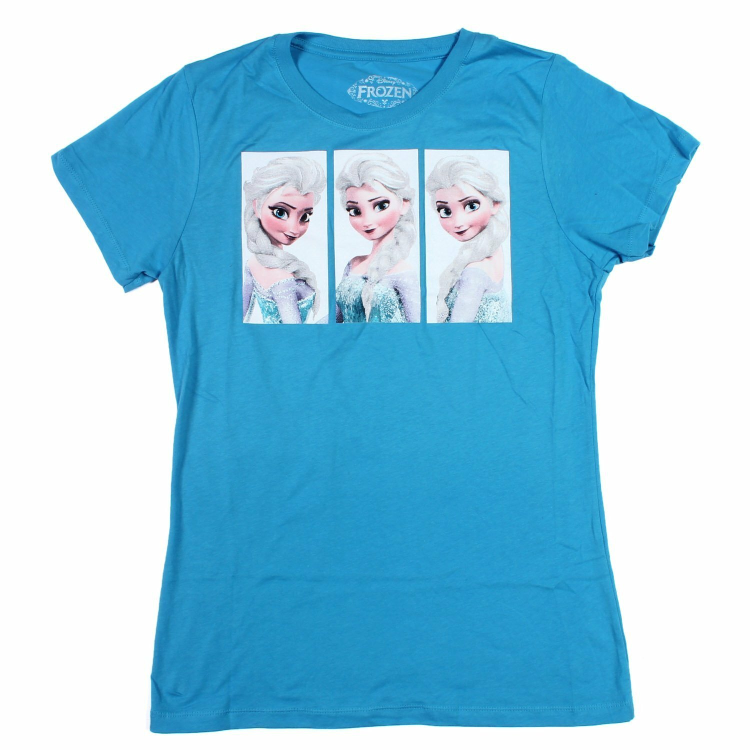 Disney Frozen Elsa Scene Box Junior Women’s T-Shirt NEW