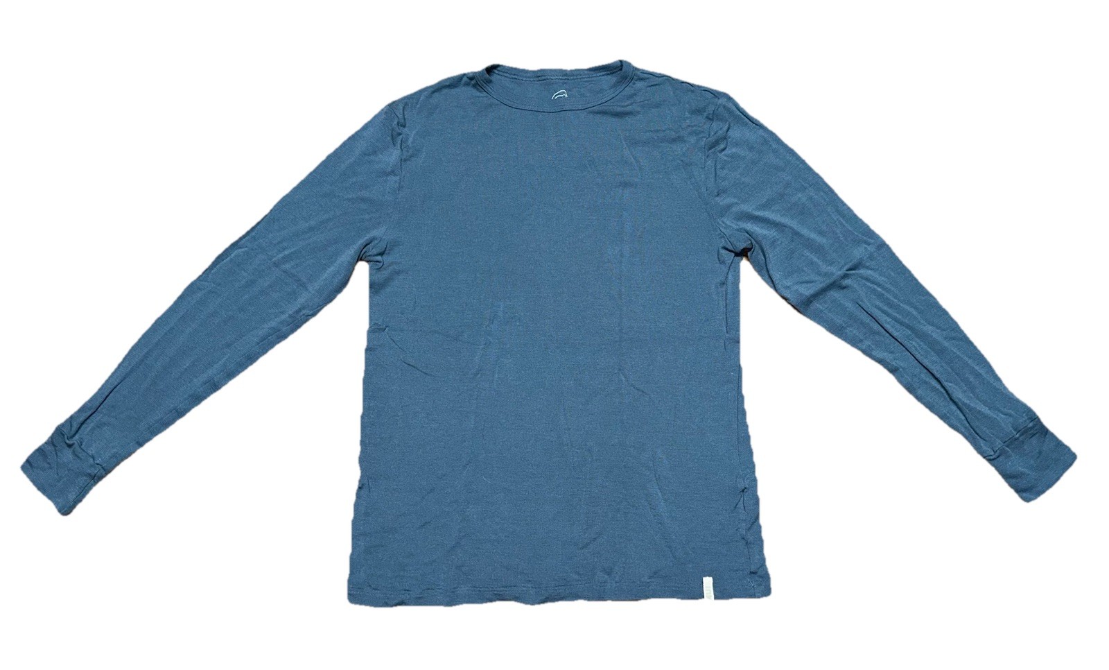 NUI Organic Merino Wool Base Layer Long Sleeve Shirt Women’s L Blue Slate
