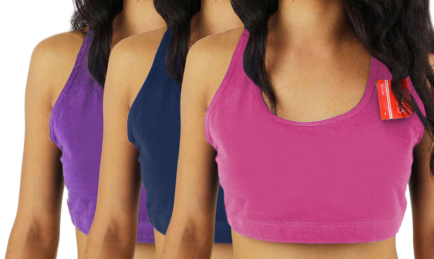 Women’s Premium Athletic Gym Sport Workout Fitness Bra Stretch Crop Top – S801