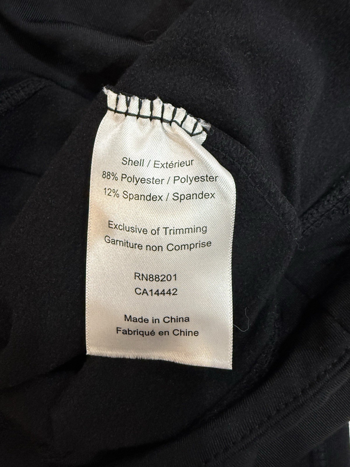 Mondetta Pullover Black Solid Women XS 1/4 Zip Stretch Mock Neck Long Sleeve