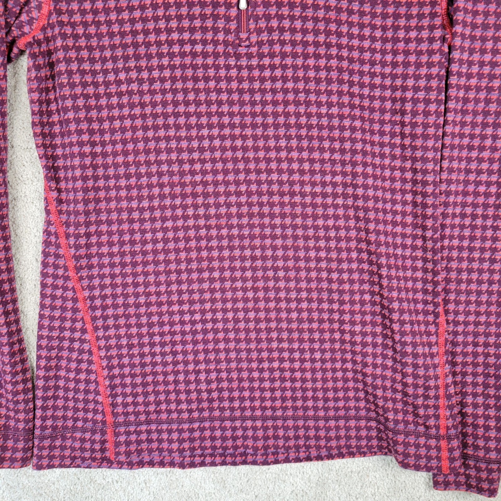 Smartwool Quarter Zip Pullover Merino Wool Baselayer Size XL Hiking Camping