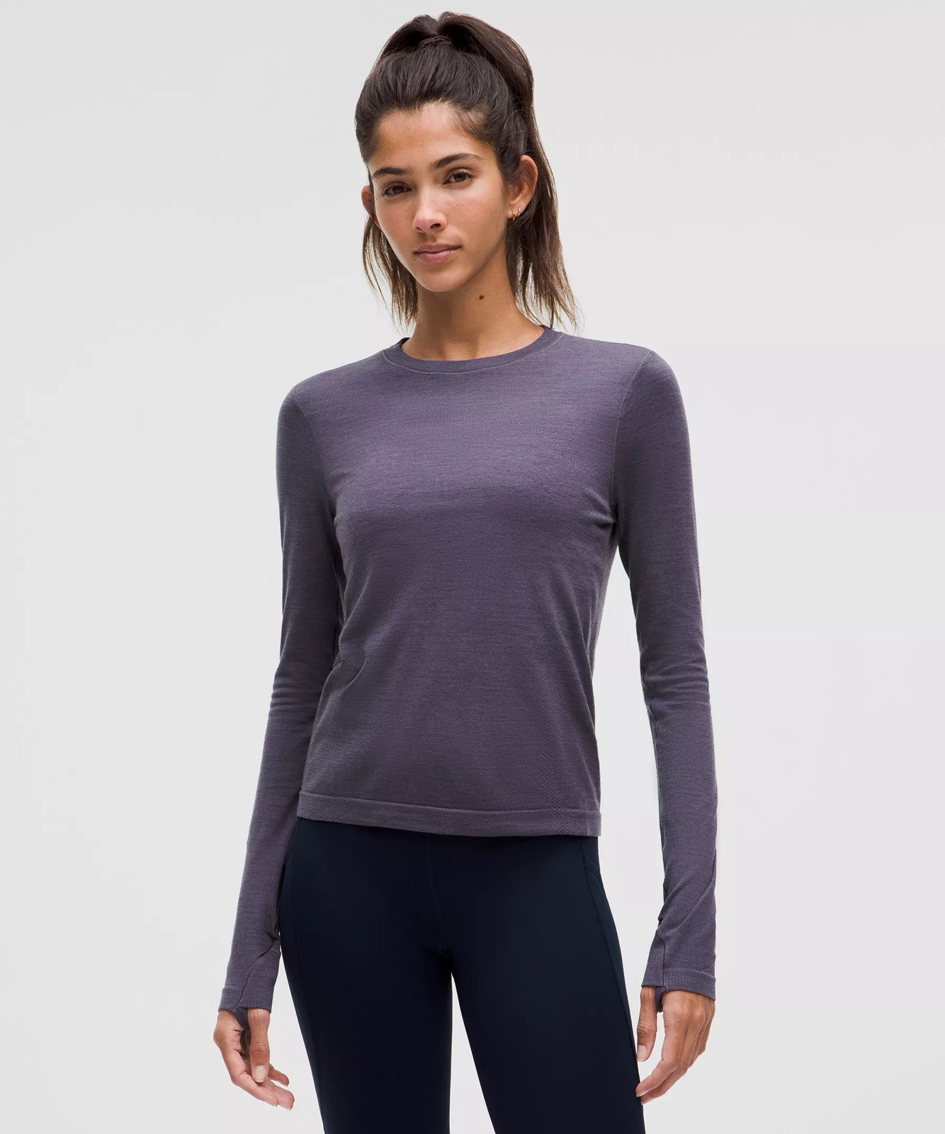 NWOT Lululemon Swiftly Tech Wool Long Sleeve Nightfall Size XXS