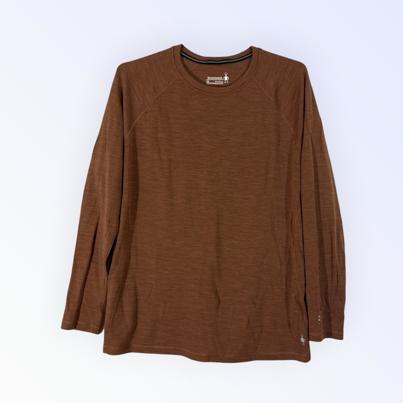 SMARTWOOL BASE LAYER TOP WOMENS XXL MERINO WOOL ORANGE