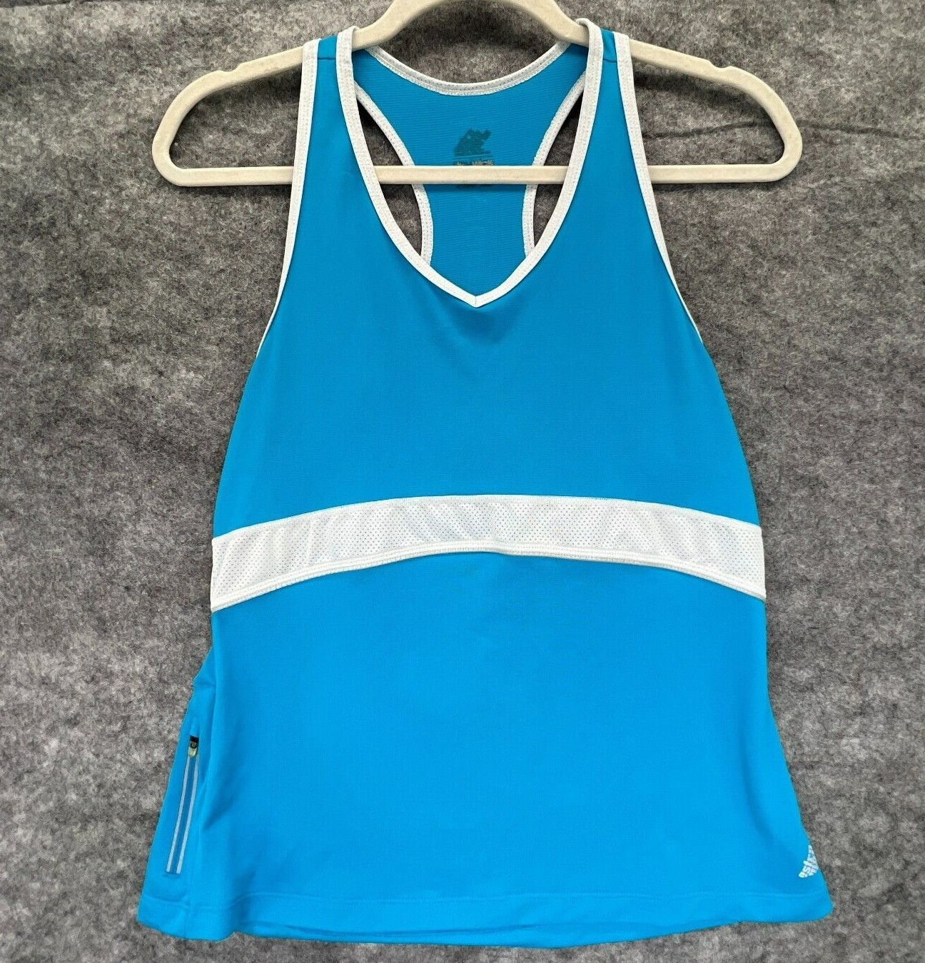 Eastern Mountain Sports Shirt Racerback Tank Top Womens Large Blue Techwick