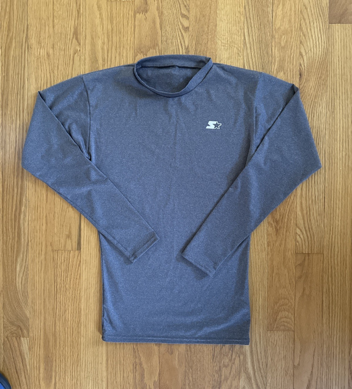 Starter Women’s Size Small Dri Star Long Sleeve Tee Gray Activewear (X3)