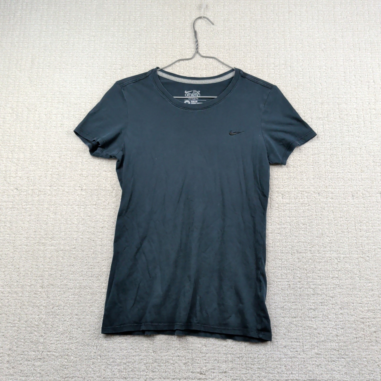 Nike x The Athletic Dept. Black Slim Fit Minimalist Swoosh T-Shirt Wom Sz M