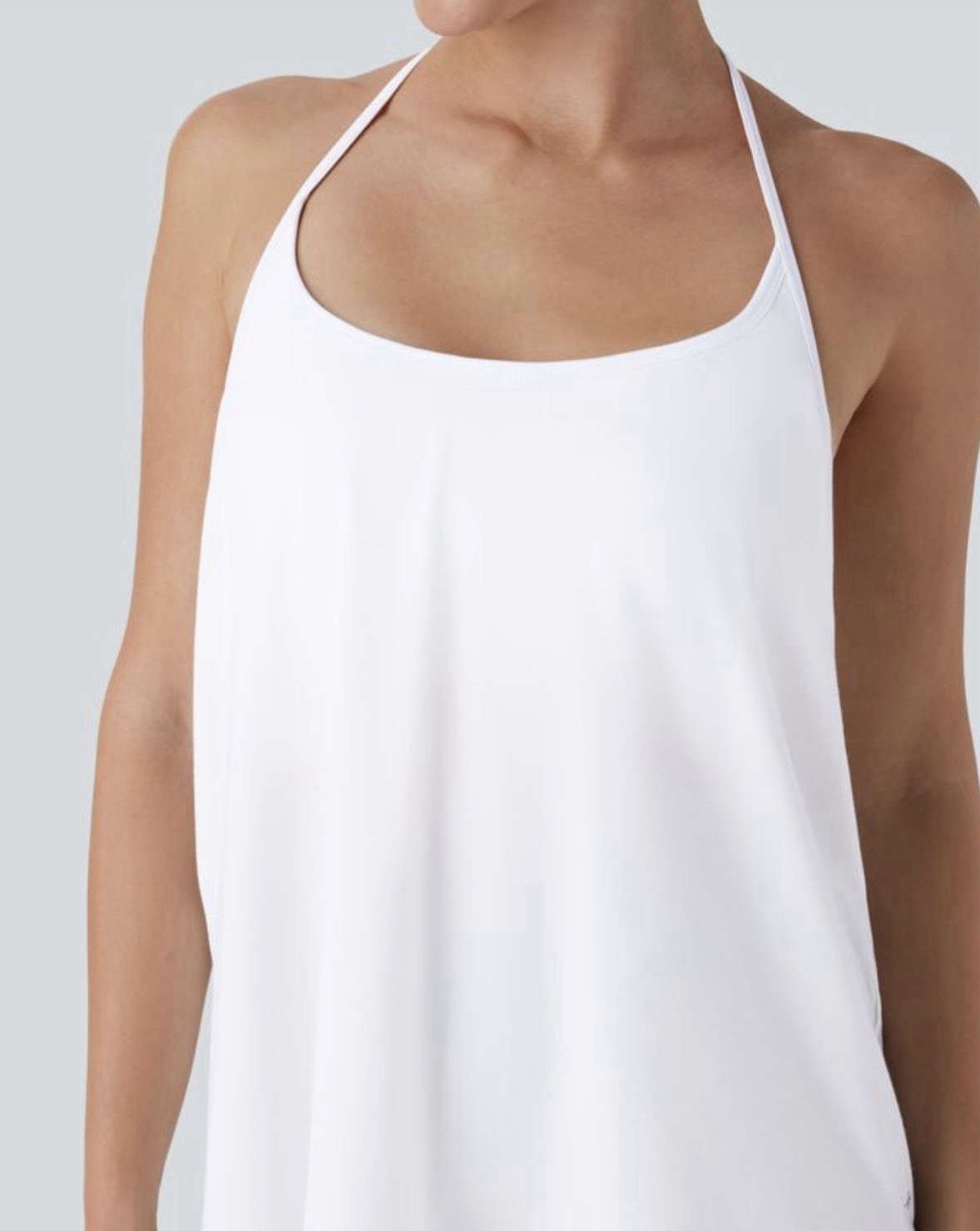 Halara SoftlyZero™ Airy Halter Draped InstantCool Yoga Sports Top-UPF50+ M