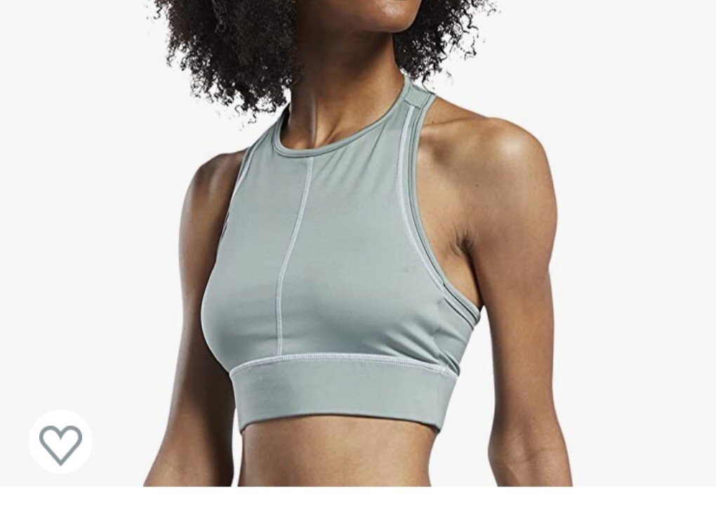 Reebok Core 10 Spots Bra Size XS Harmony Green Bralette