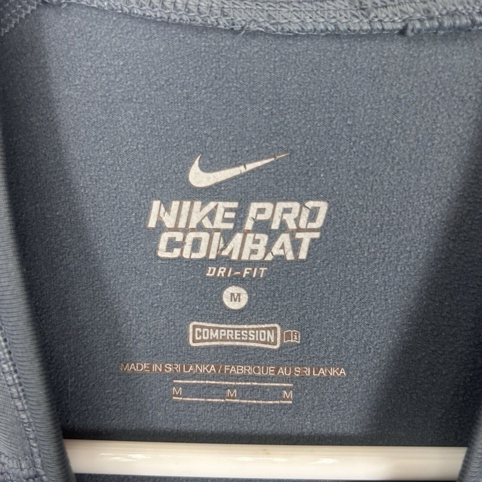 Nike Pro Combat Dri-Fit Compression Womens Medium Long Sleeve Shirt Logo Sports