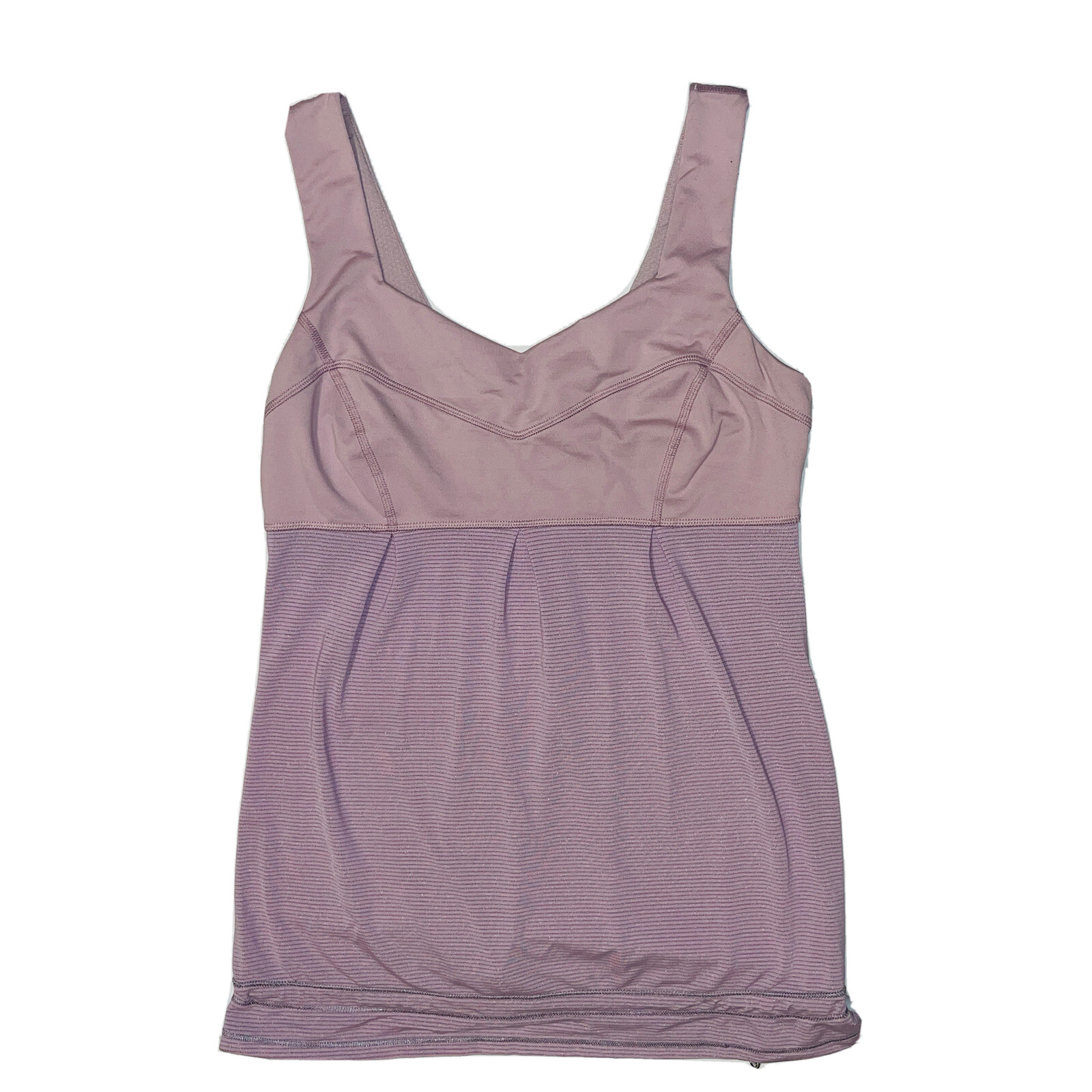 Lululemon Womens Purple Running Tank Top With Draw String Size 8