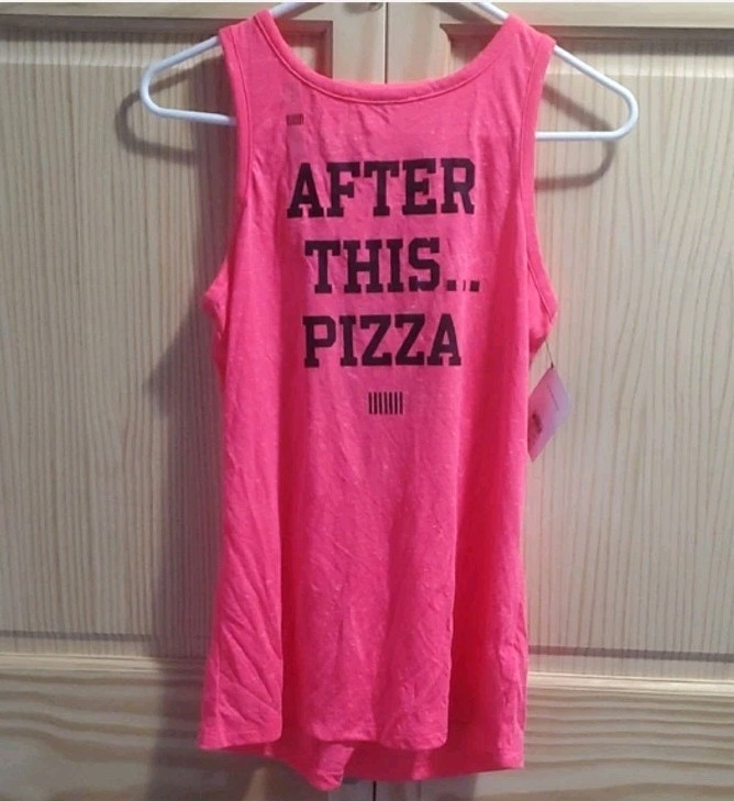 Victoria’s Secret VSX Sport Pink Moisture-Wicking Racerback Tank S Graphic
