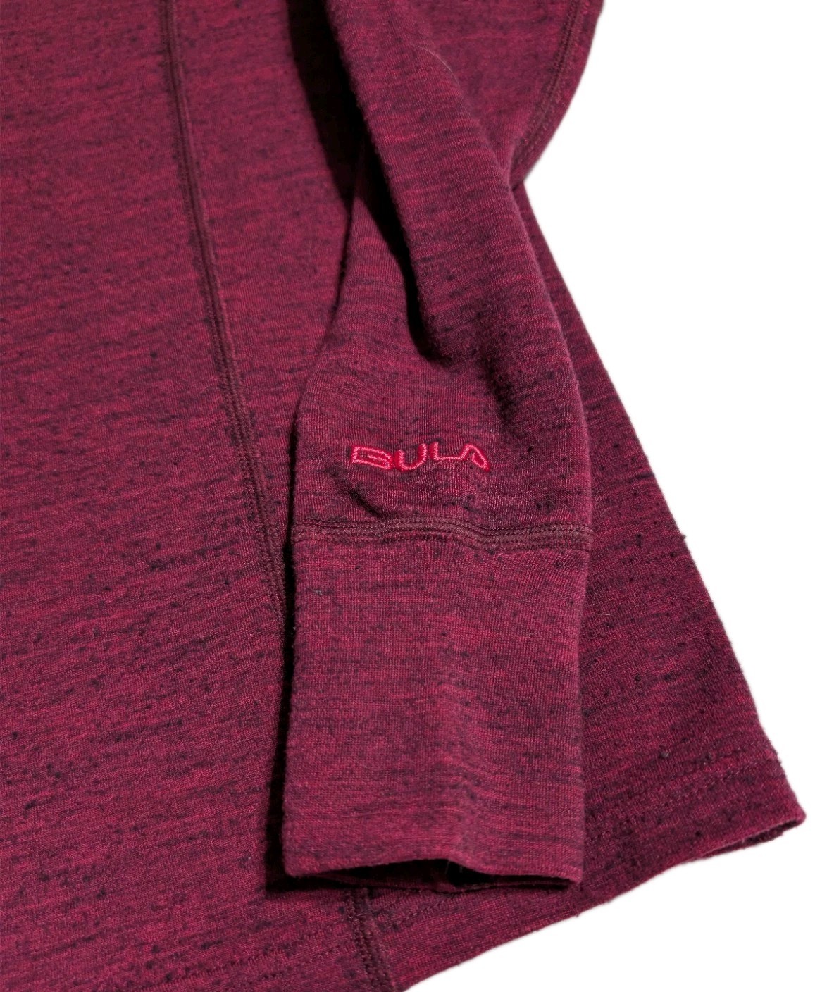 BULA Merino Wool Quarter Zip Base Layer Womens XS Pink Thermal Ski Top