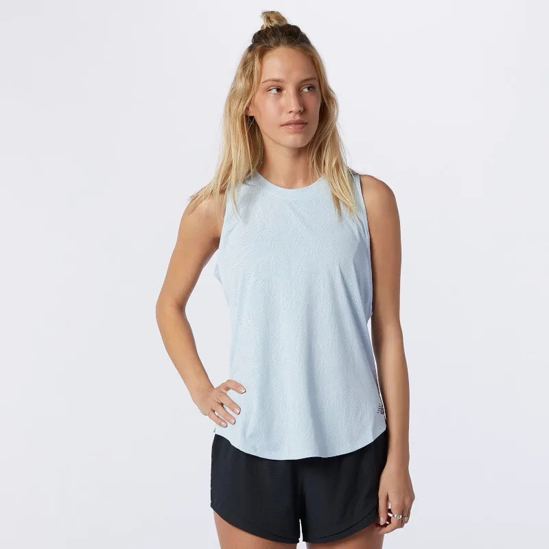 New Balance Women’s Q-Speed Fuel Jacquard Tank-UVG- X-Large- WT11277 Running Top