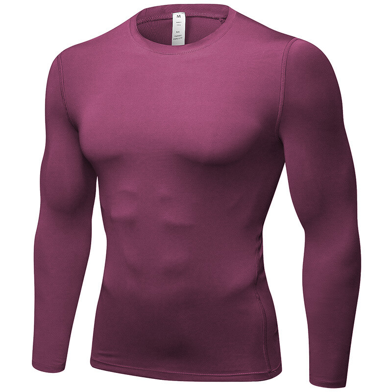 ZONBAILON Men’s Tight Training PRO Quick Dry Sports Fitness Running Long Sleeve