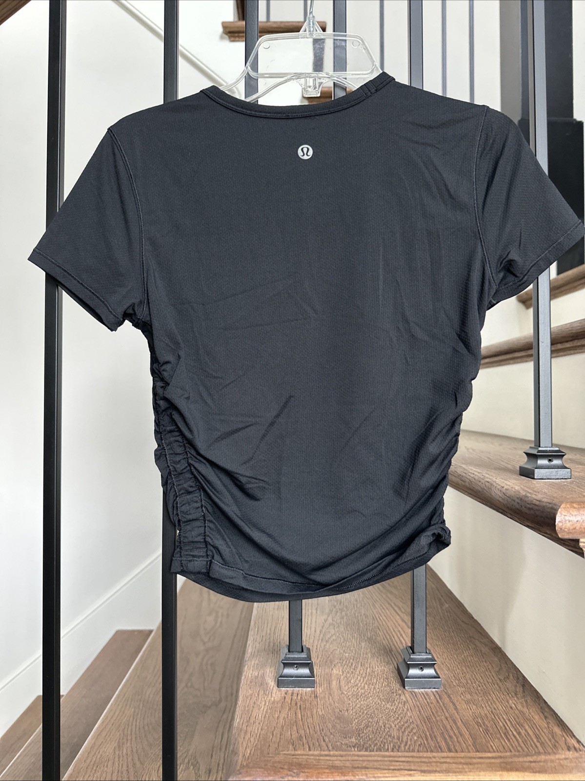 Lululemon All It Takes Nulu Rushed Sides Black Crop Top Yoga Athleisure Size 4